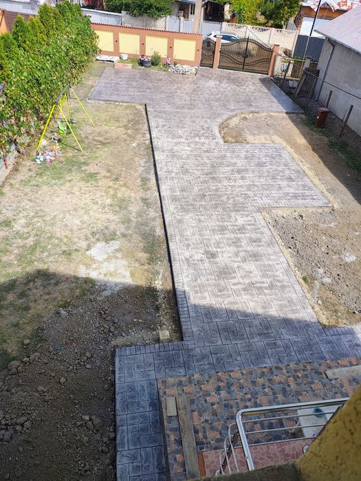 Beton amprentat de calitate.