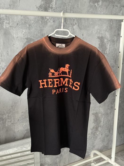 Tricou Hermes LV OFF White palm angels