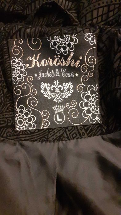 яке дамско зимно черно Короши Дизайн Испания Koroshi