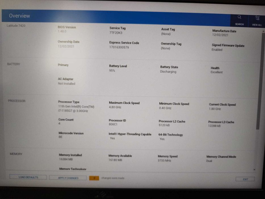 Laptop DELL LATITUDE 7420 i7 Gen 11