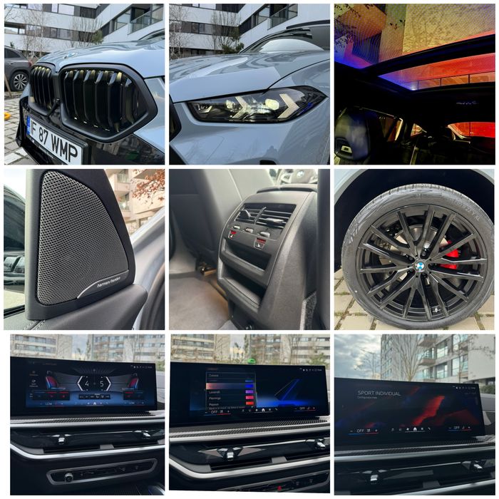BMW X6 3.0X-Drive  16.000KM IconicGlow SkyLounge Scaune M-Competition