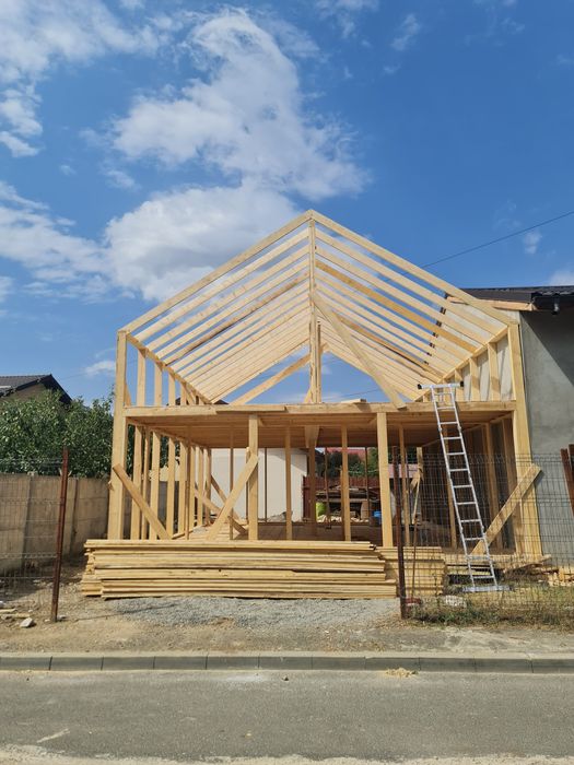 Reazlizăm în TOATĂ ROMÂNIA case și garaje pe STRUCTURĂ METALICĂ
dar si