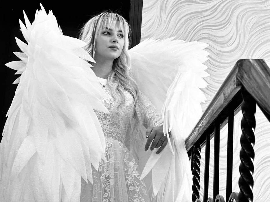 Очень красивые крылья ангела