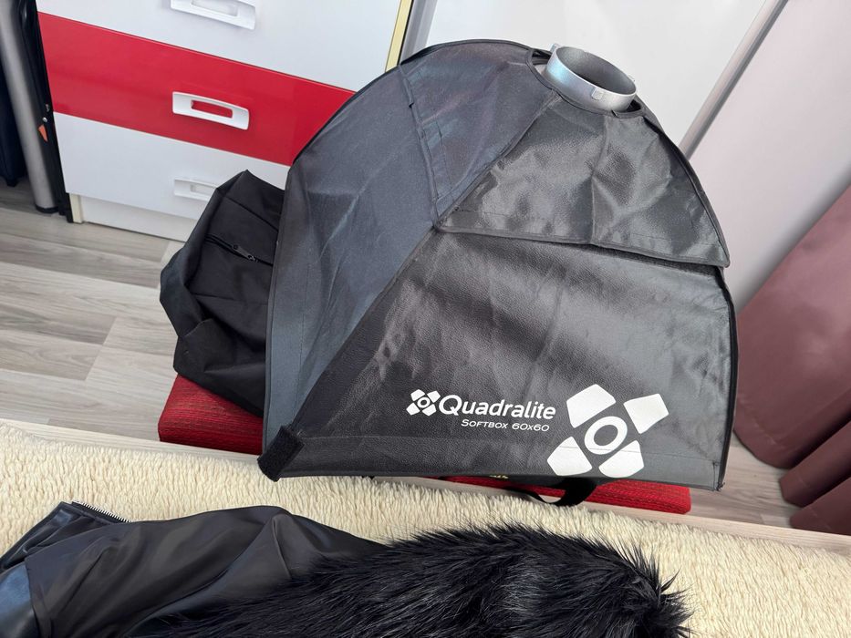 Осветление NanLite FS-150, статив Dynaphos и софтбокс Quadralite 60x60