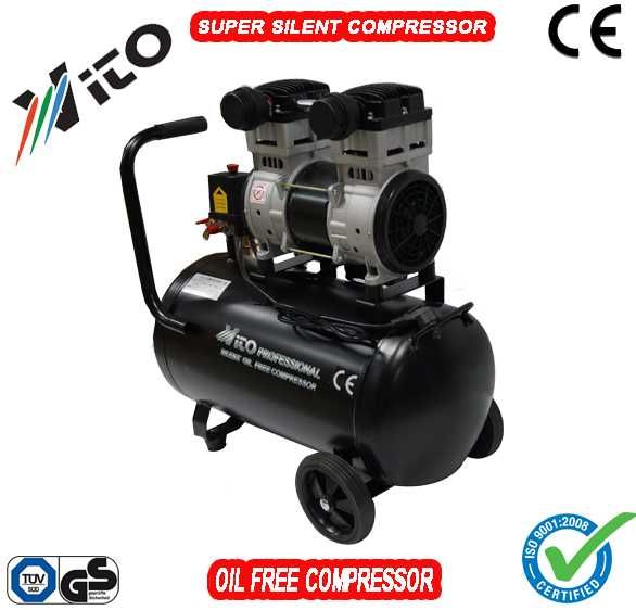 50 литра Супер тих Безмаслен компресор за въздух VITO с 1 мотор 1,1Кw