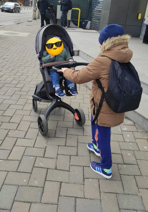 Stokke Xplory V6 3 în 1 + scoică Maxi Cosi Cabriofix + bază Isofix