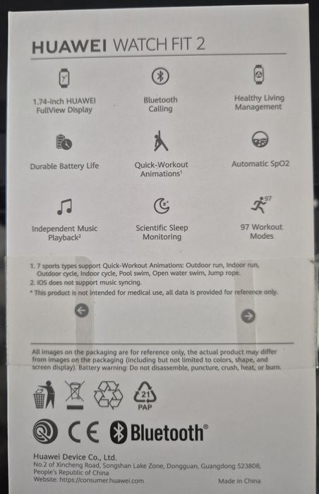 Смарт часовник - Huawei Fit 2