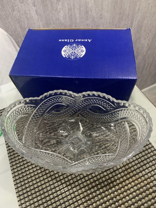 Конфетница ваза хрустальная