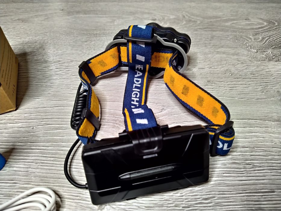 Lanterna De Cap Premium Cu 8 LED-Uri, Rezistenta La Apa, model nou!