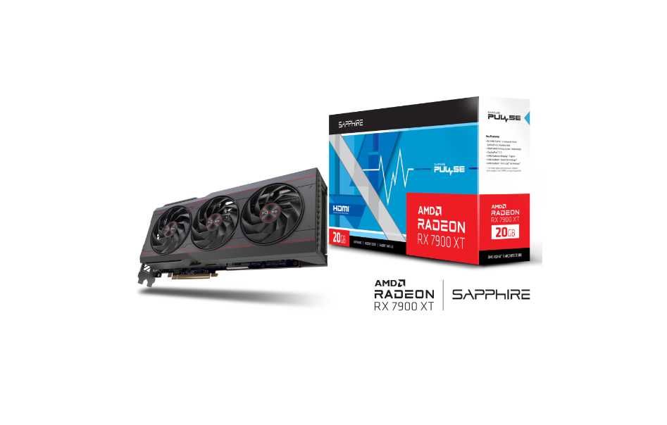 Видео карта RX 7900 XT SAPPHIRE PULSE AMD Radeon  20GB - ГАРАНЦИЯ