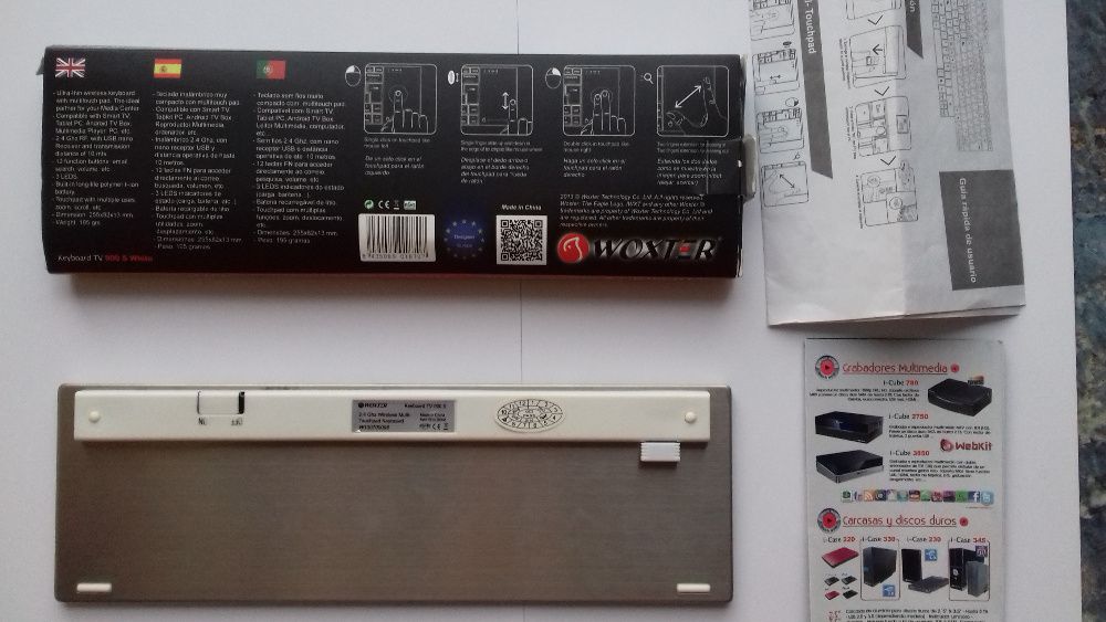 Tastatura wireless Smart TV - Keyboard TV 900 S White Woxter