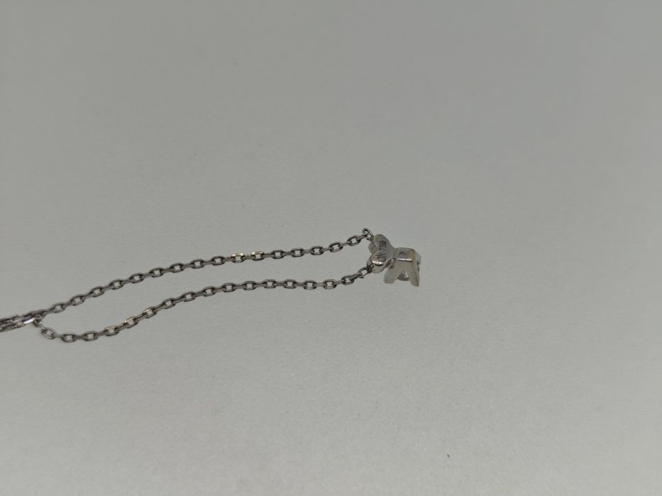Lanț aur 18k 1.89gr cu diamant natural 0.10ct la baza gatului (r)
