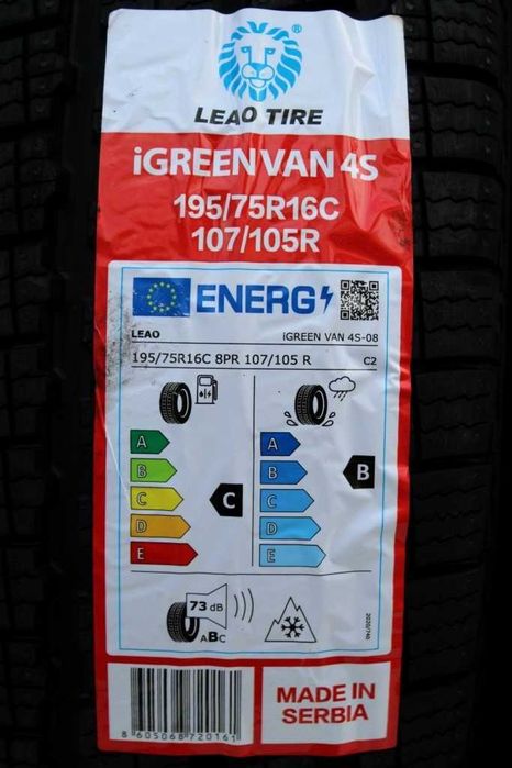 Anvelope noi 195/75R16C 107/105, 8PR, Leao, All Season, DOT 2026