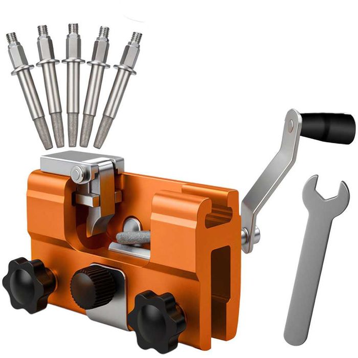 Точило за вериги на резачки за дърва, BIGSTREN, 5 заточващи накрайника