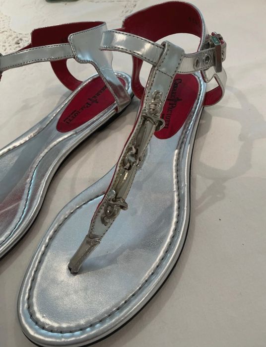 Cesare Paciotti сребърни сандали