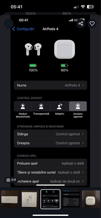 Airpods 4 cu Noise Cancellation