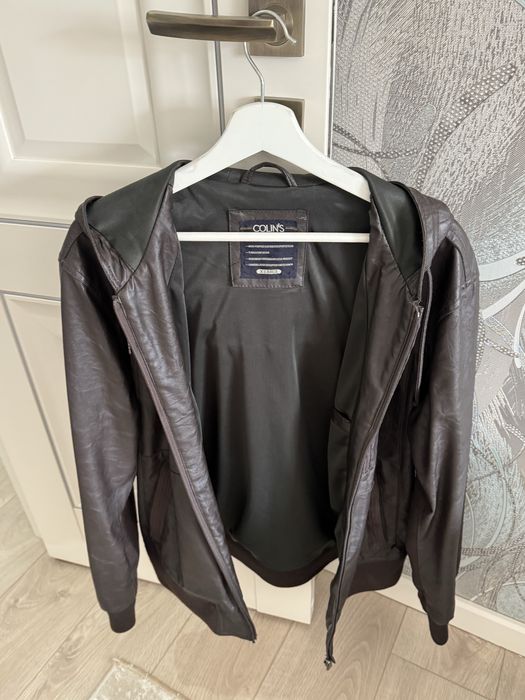 Куртка кожаная мужская размер L