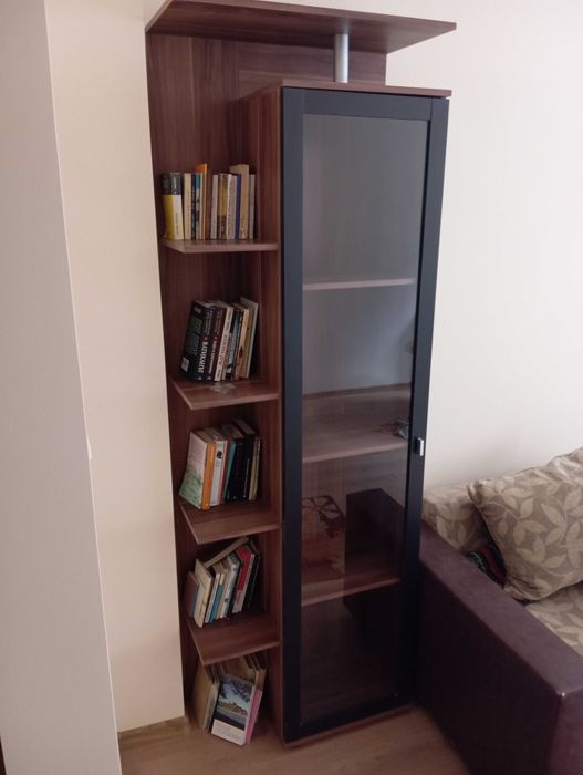 Секция - витрина, ТВ шкаф, комод, етажерка и ретро скрин