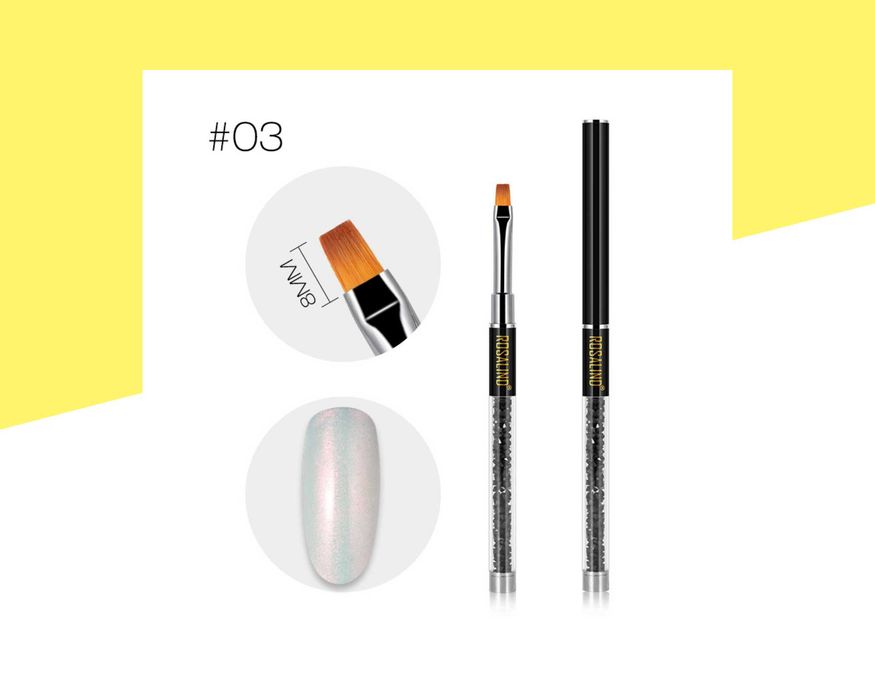 Kомплект 6 четки за маникюр, декорации ROSALIND