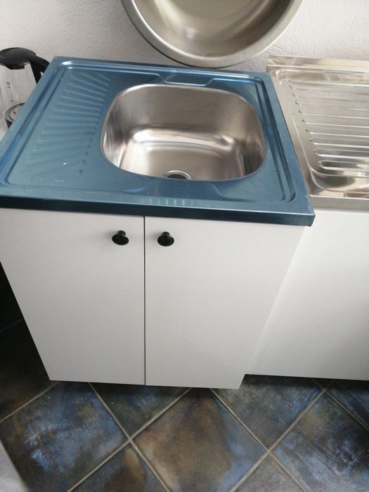 Нов кухненски шкаф с мивка бордова 80/50 за кухня