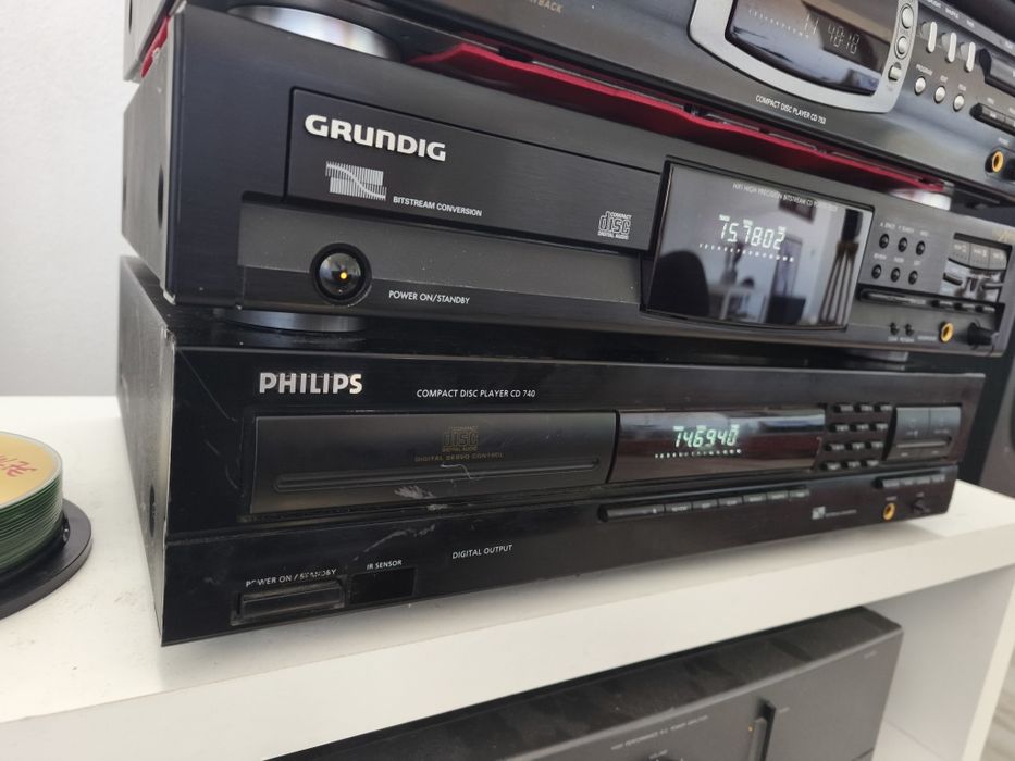 Sistem audio cu Pioneer VSX 933, CD Philips 753, 740, LG BD370