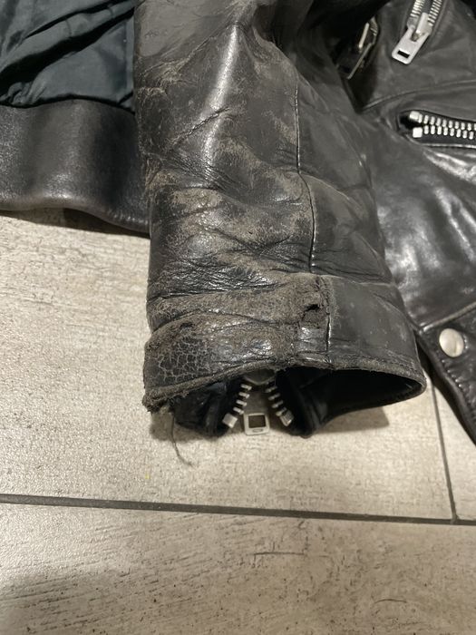 Geaca moto piele vintage