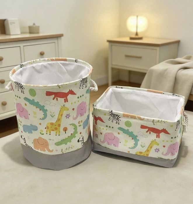 Комплект корзина для игрушек и белья