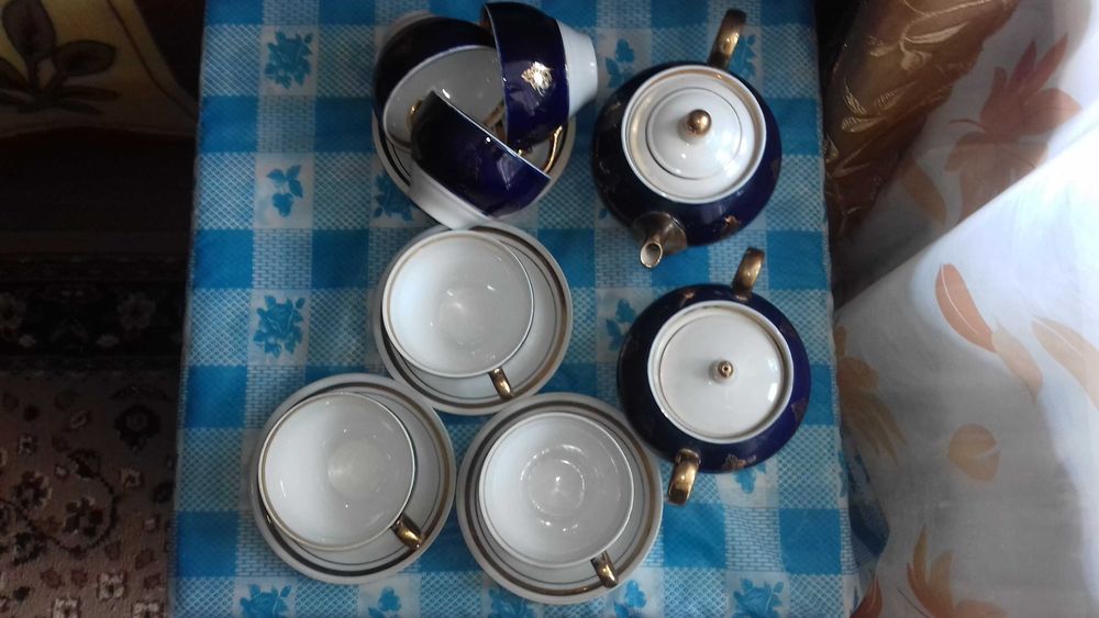 Сервиз советский Кобальт