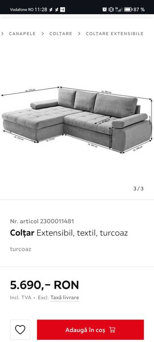 Vand coltar extensibil XXXLUTZ