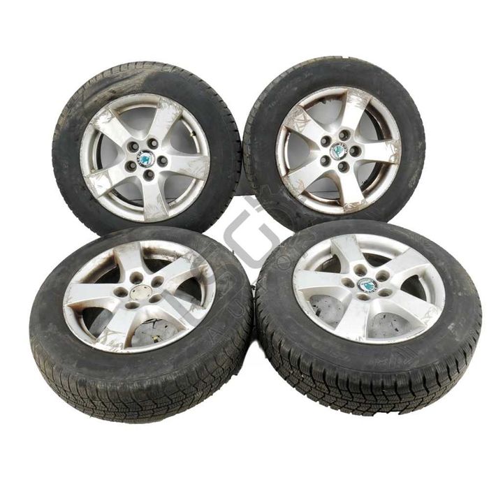 Алуминиеви джанти 5x100 с гуми R14 Skoda Fabia I (6Y  ID: 124453