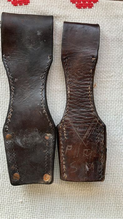 echipament ww2 romanesc militar din piele, cartusiere, porturi