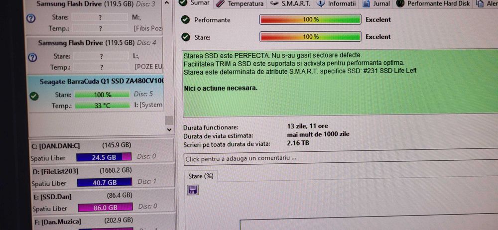 SEAGATE Baracuda 480Gb Sata 6Gb|Secunda fuctional