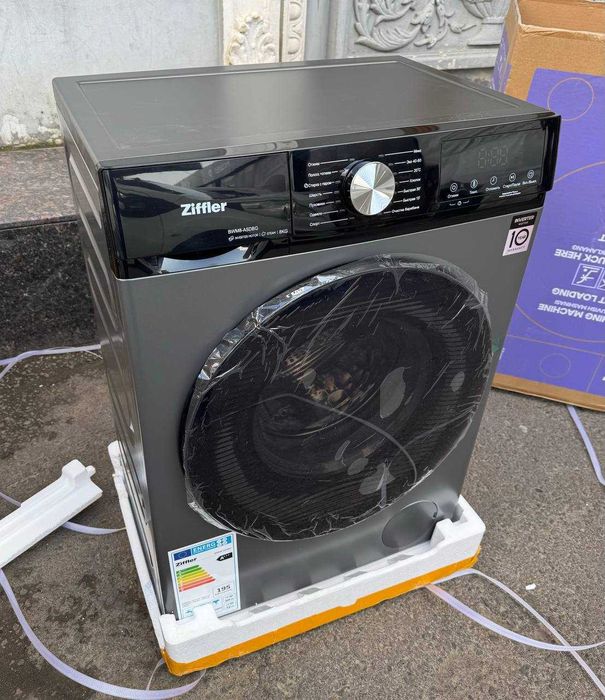 Стиральная машина Ziffler 8 кг BWM8-A5DBG  Inverter Steam