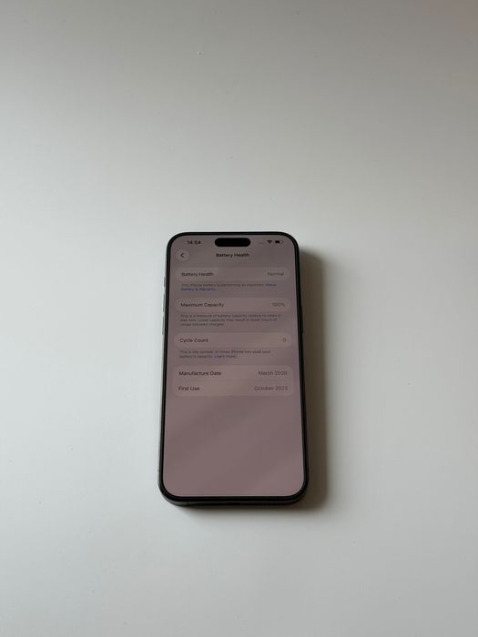 iPhone 15 Pro Max 256 Gb Black Titanium 100% Батерия