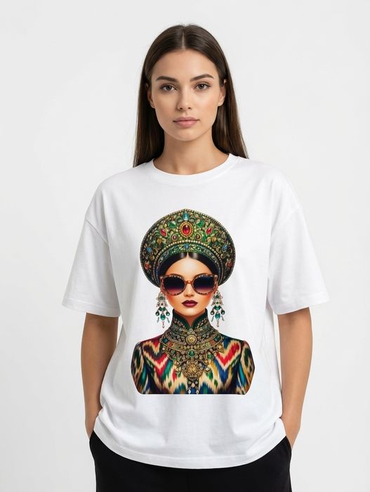 Женская футболка - Milliy uygʻunlikdagi zamonaviy futbolkalar