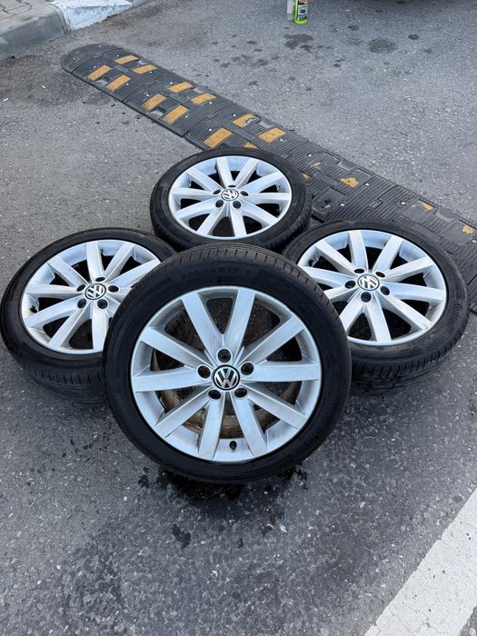 Vand Jante / Roti 5x112 R17 originale vw golf passat  impecabile seat skoda 5x112 R17 R16h