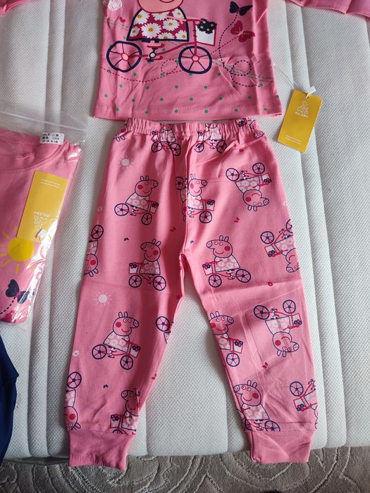 Pijamale copii noi cu Pepa 100% bumbac 80;90;120
