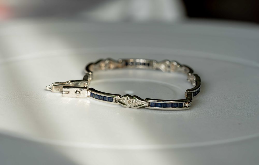 bratara aur 18k safire diamante certificat