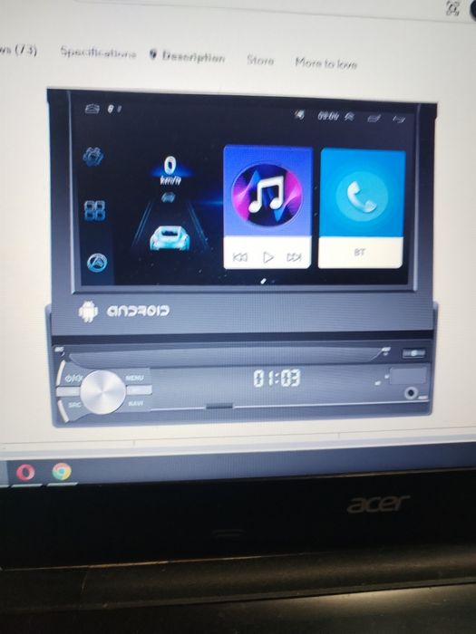 Продавам андроид мултимедия podofo 1 din.