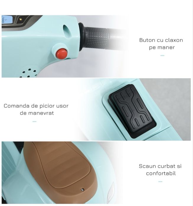 Scuter electric pentru copii, ca nou, in garanție.