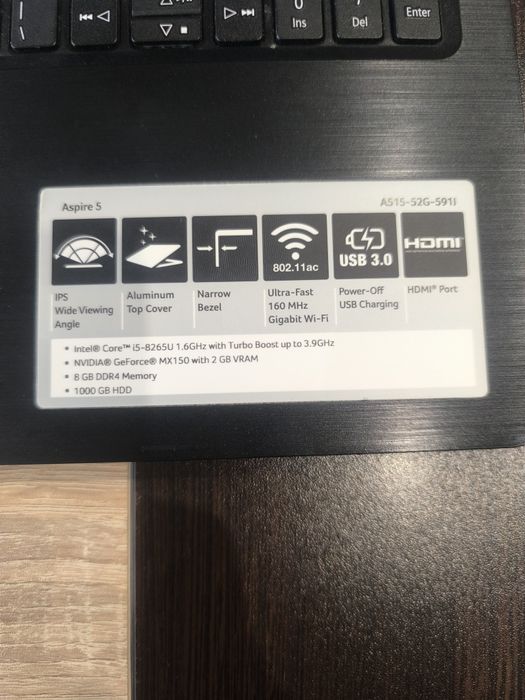 Acer Aspire 5 A515-52G-591j