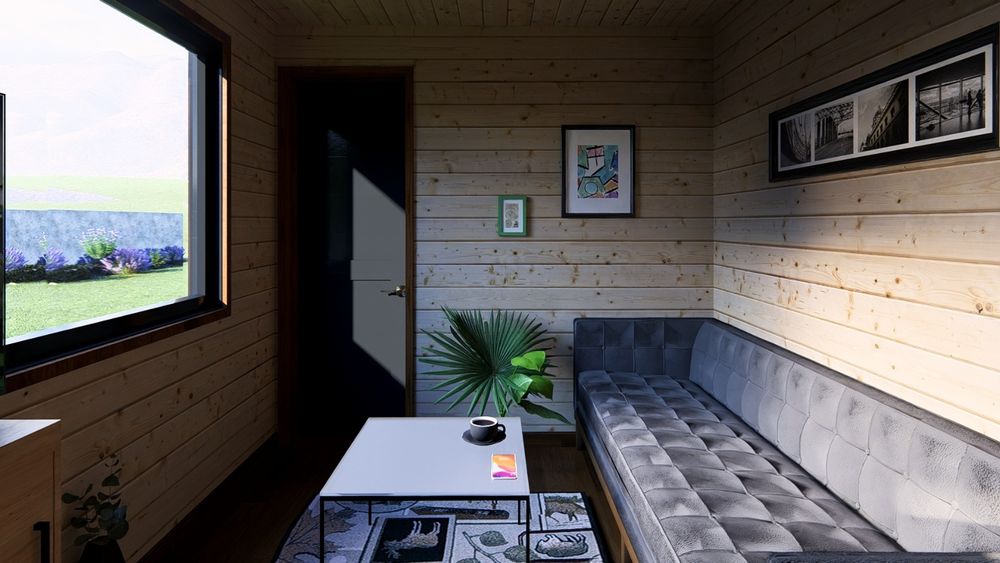 Case  din lemn 4 anotimpuri