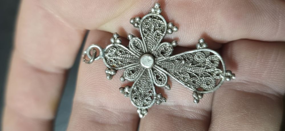 Cruce argint filigran