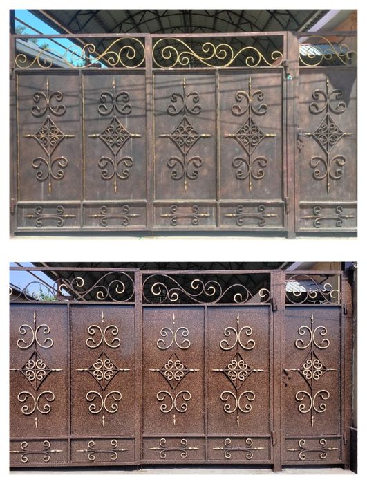 Покраска ворот!!!