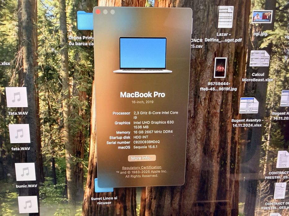 MacBook Pro 16” (2019) Intel i9 / 16GB RAM / Retina