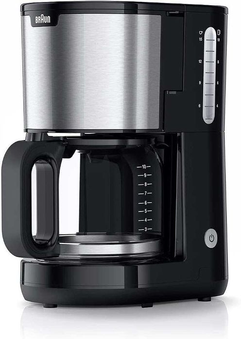 Кафемашина Braun PurShine KF 1500 BK – филтърна кафемашина със стъклена кана С ДЕФЕКТ