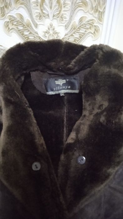 Женская Дублёнка коричневая