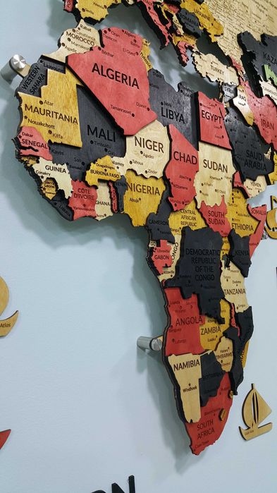 3D Yog‘och Dunyo Xaritalari, 3d karta mira, 3д карта мира