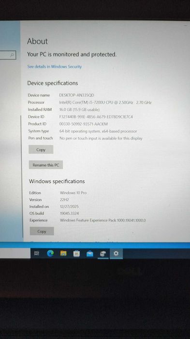 Laptop Dell Latitude 5580