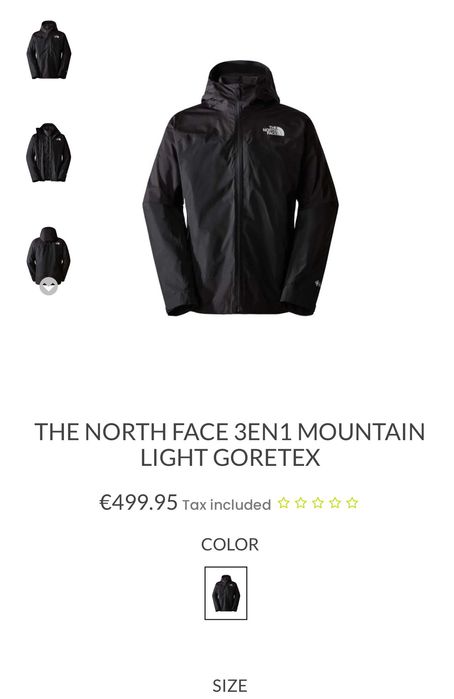 Яке The north face lgt tri GT